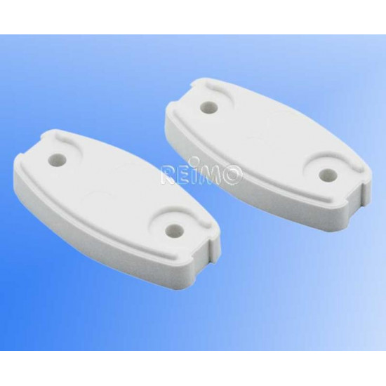 White plastic base plate, 2 pieces.