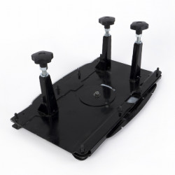 Swivel base for double seat in VW T5 with certificate for right-hand drive vehicles