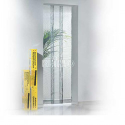 Mosquito door curtain 95x220cm 3 slats telescopic