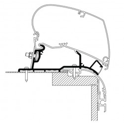 Thule roof mounting adapter Caravan Roof LED