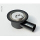 Water drain 39 mm angled with plug - Type F