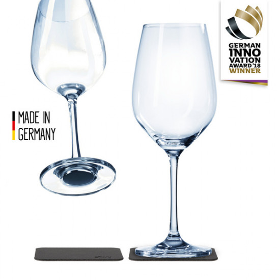 Magnetic crystal wine glasses - set of 2