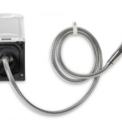 Service hatches with shower - White