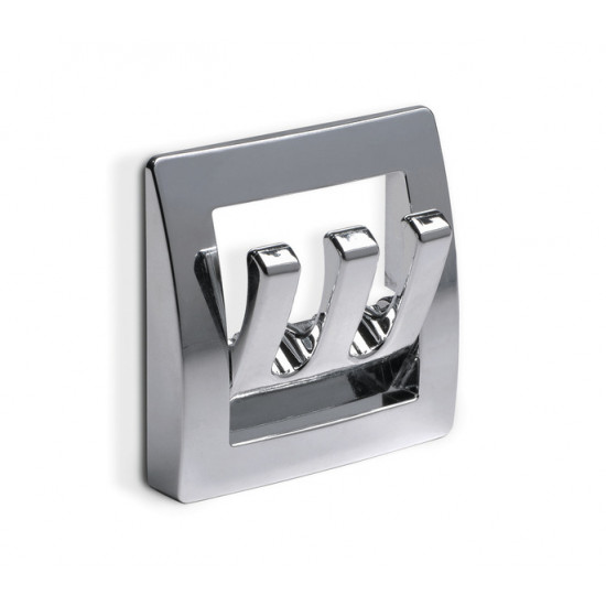 Coat hook, plastic, chrome finish, 1 pc. SB