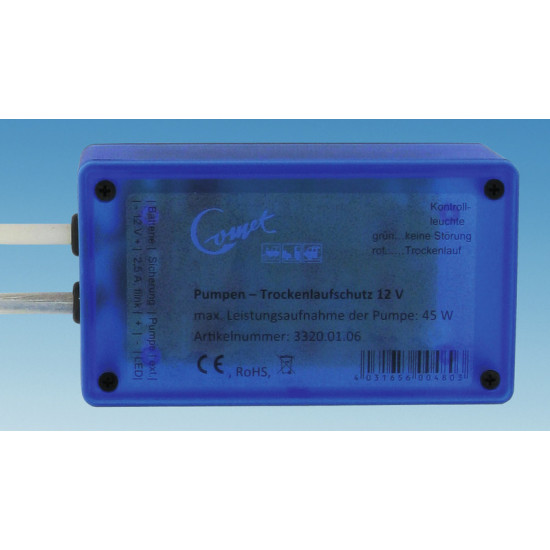 Pump dry-run protection 12V/max 45W