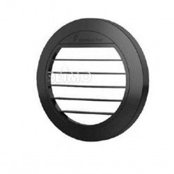 Flat air outlet 0° for Airtronic D2 auxiliary heater, Ø50/60mm, black