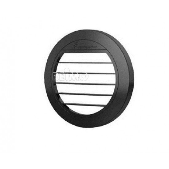 Flat air outlet 0° for Airtronic D2 auxiliary heater, Ø50/60mm, black