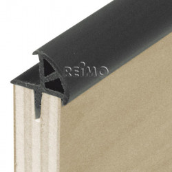 Padded door trim, dark grey - 25m roll