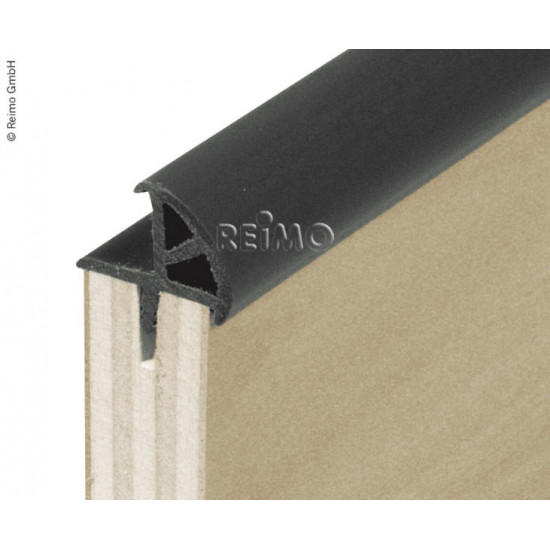 Padded door trim, dark grey - 25m roll