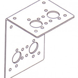 Angle bracket underfloor mounting