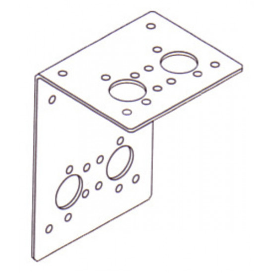 Angle bracket underfloor mounting