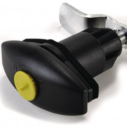 Rotary latch Olive S 78mm without cylinder black