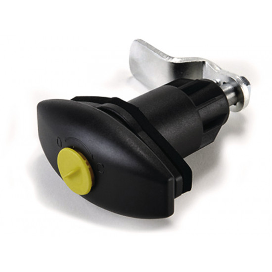 Rotary latch Olive S 78mm without cylinder black
