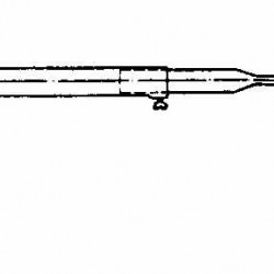 Steel roof support pole, 145-205 cm diameter, end: 22 mm, SB