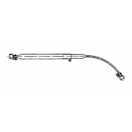 Steel roof support pole, 145-205 cm diameter, end: 22 mm, SB
