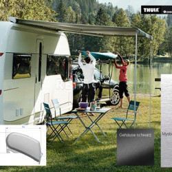 Thule wall-mounted awning 8000 5.5m Sapphire blue housing silver
