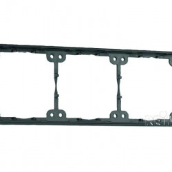 Triple spacer frame. Flat, 3mm installation height. Slate grey. Loose.