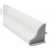 Solar panel aluminum mounting spoiler set - width up to 410 mm - white