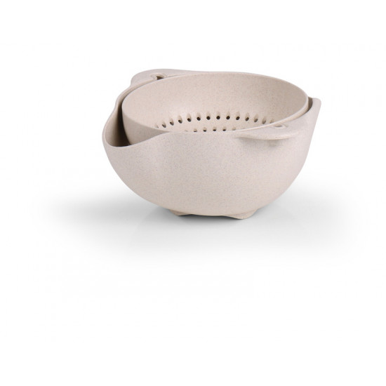 Camp4 bowl with sieve and rotating function