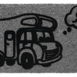 DERBY FLOCK doormat - "Motorhome" design