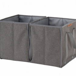Folding boxes with carrying handles - set of 2