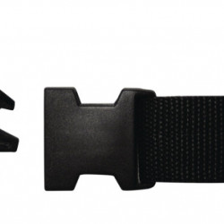 Universal strap set for bicycle carriers with snap fastener