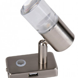 12V LED spotlight with touch switch and USB port in the base