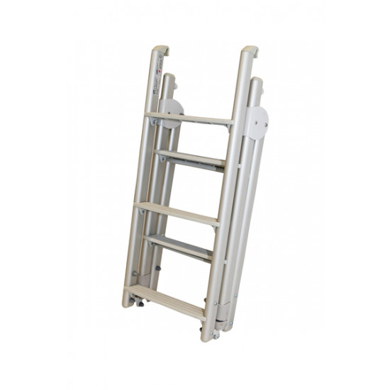 Access ladder for sleeping lofts or bunk beds, 3-step folding ladder with 7 steps