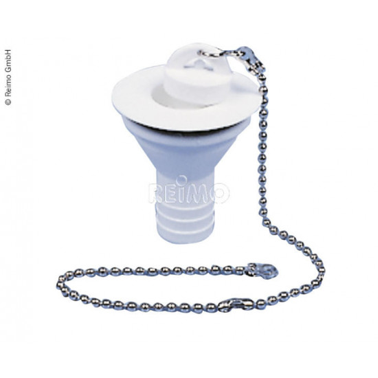 Straight drain fitting - 3/4" hose, 19 mm drain opening, 10 pieces