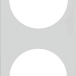 Berker INTEGRO Pure 2-gang frame, chrome finish