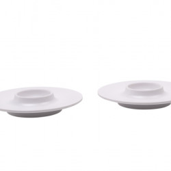Melamine egg cup set Lund - 4-piece - White