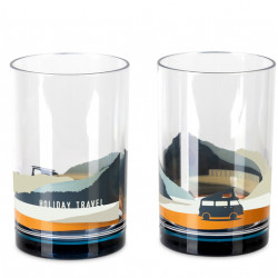 HOLIDAY TRAVEL SPIRIT SAN glass set, 2-piece.