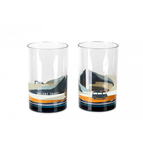 HOLIDAY TRAVEL SPIRIT SAN glass set, 2-piece.