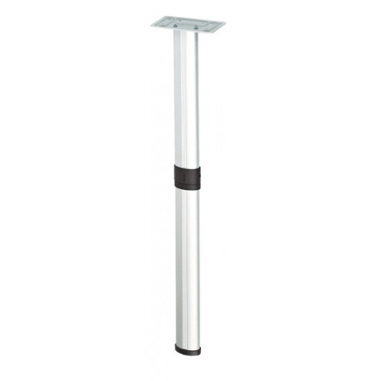 Articulated table leg, center joint, 675/315mm, silver