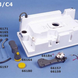 Round screw cap for water filler neck C2/C3/C4 en toilet