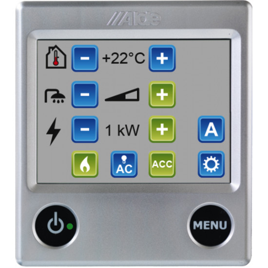 Touchscreen control unit for Alde Compact 3020