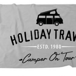 Holiday Travel Cannon Beach Microfiber Beach Towel 200x80cm, grey