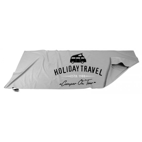 Holiday Travel Cannon Beach Microfiber Beach Towel 200x80cm, grey