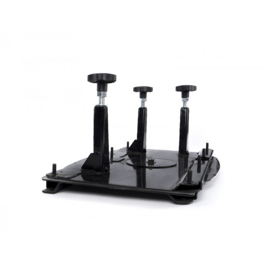 Swivel base for double seat in VW T5 with certificate for right-hand drive vehicles