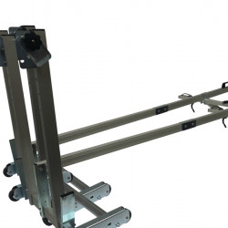 Manual bicycle lift for 2 bicycles, for rear garage
