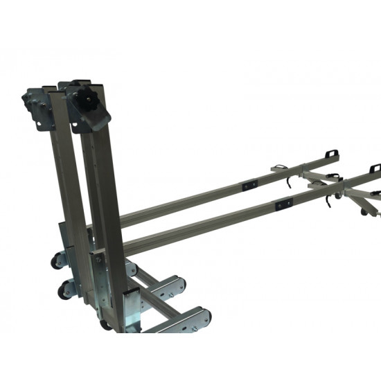 Manual bicycle lift for 2 bicycles, for rear garage