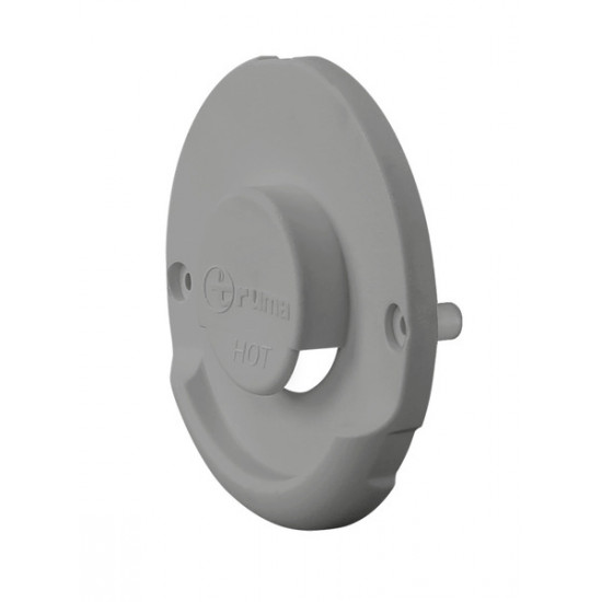 Light grey exterior fireplace part for wall-mounted fireplace set ZR 80