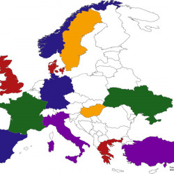 Europe Sticker Set