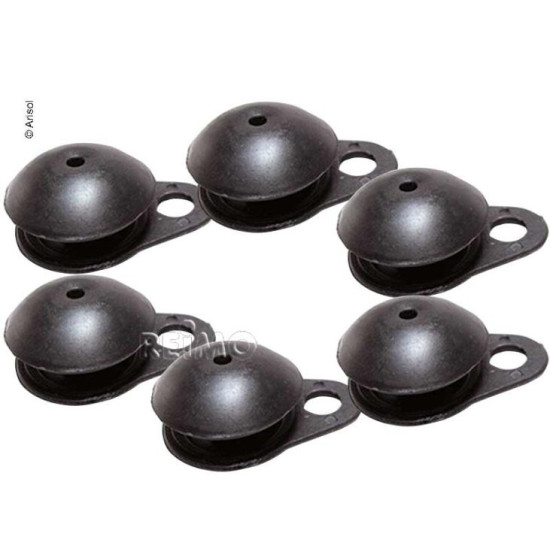 Awning carpet, tent carpet fastening clips, 6 pieces