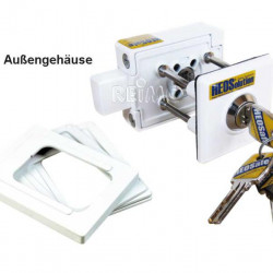 Door security additional lock 5x keyed alike, surface mounting