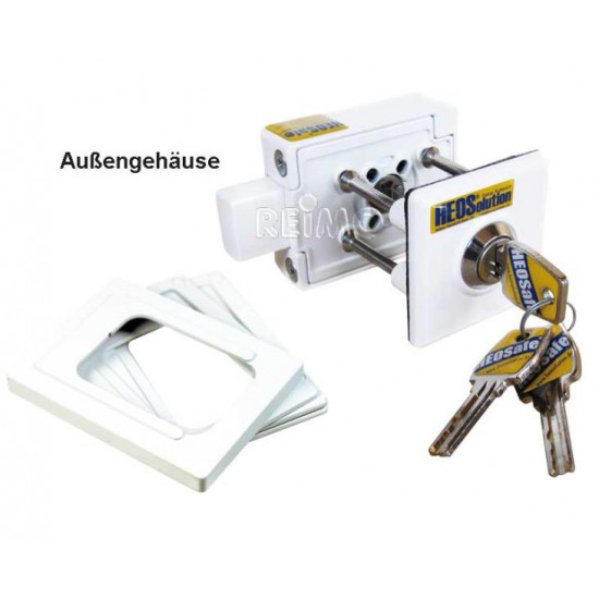 Door security additional lock 5x keyed alike, surface mounting