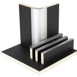 Furniture panel, matte black - HPL laminate