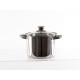 Camp4 stainless steel cookware set with glass lids - 6-piece