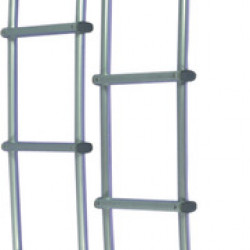 Rear access ladder for panel vans - aluminum, 6 steps