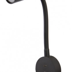 LED gooseneck lamps with flexible arm and night light - arm length 200 mm
